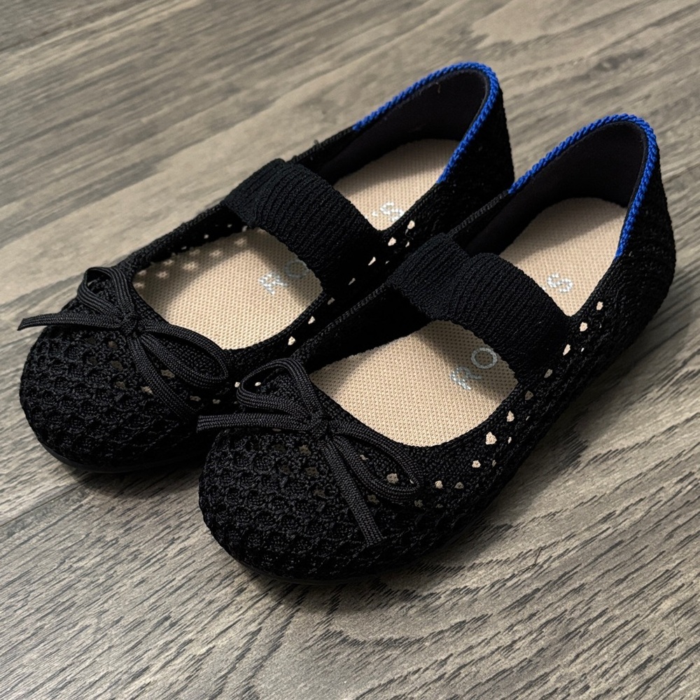 Rothy's Black and Blue Kids Dress Shoes - Picture 5 of 5